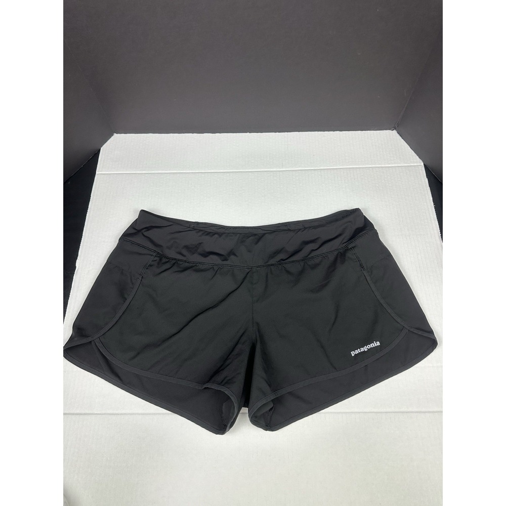 Patagonia Running Shorts Womens Lined XL Black Strider Pro Athletic Breathable